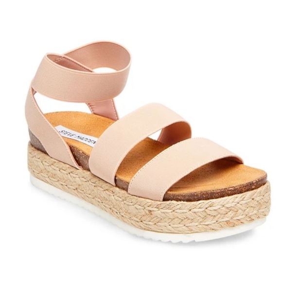11 Steve Madden Kimmie Blush Platform Sandal Shoes - Picture 2 of 9